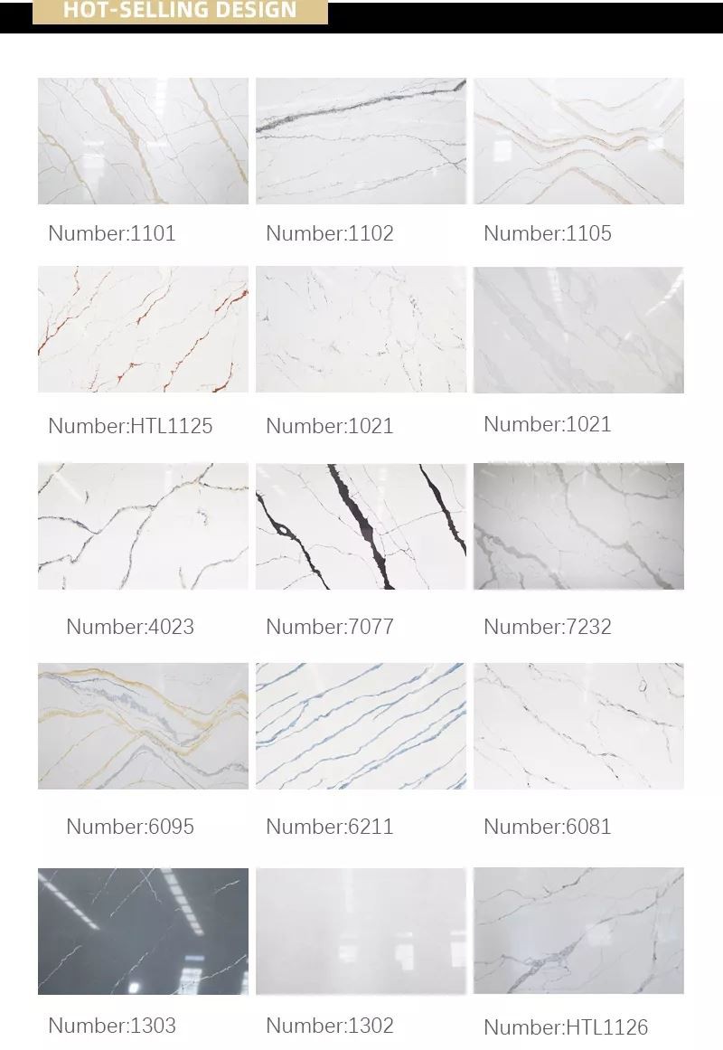 quartz stone calacatta series