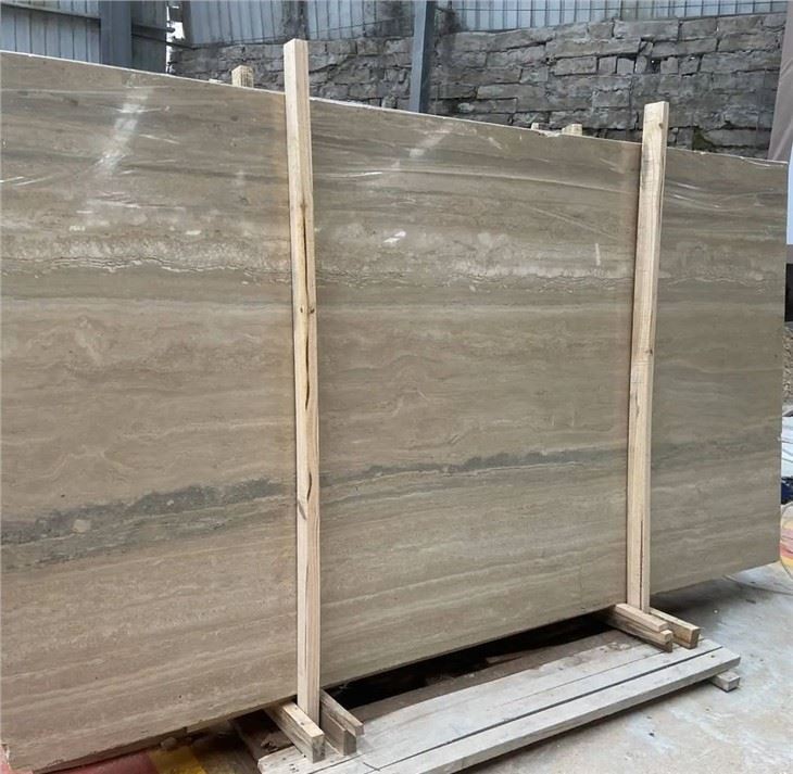 Italian Silver Travertine Slab