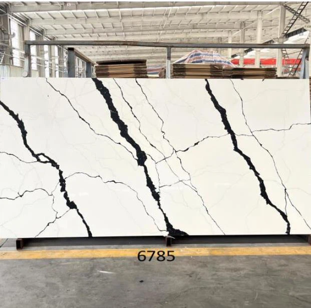 Bookmatched Calacatta Black Slabs