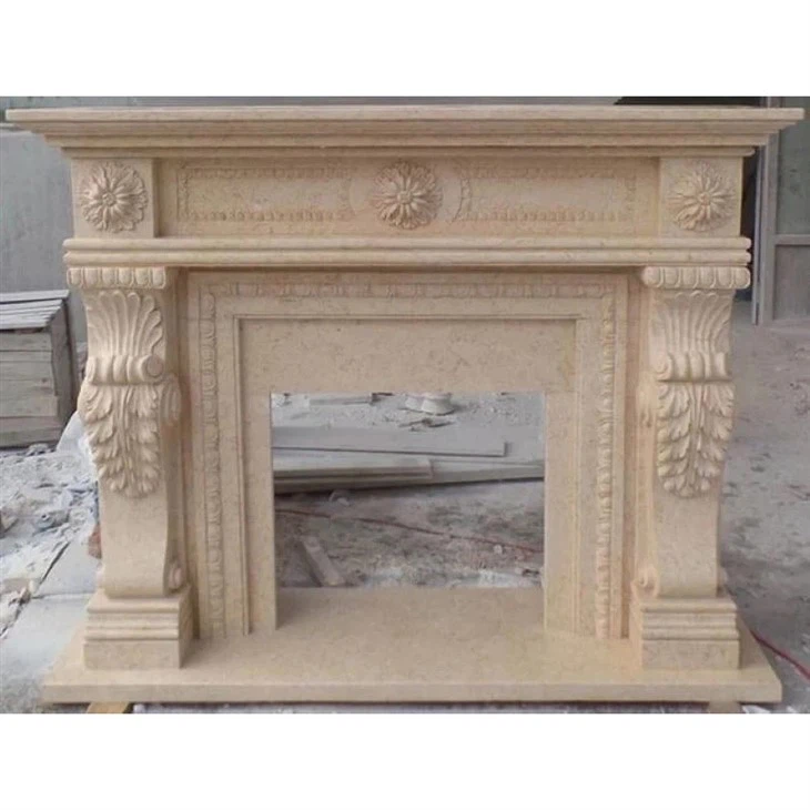 full marble fireplace
